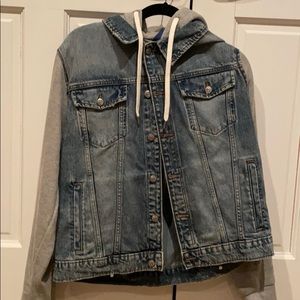 Hoodie Jean Jacket